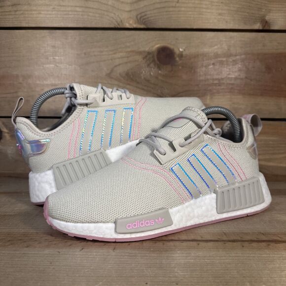 Women’s Size 7 - Adidas NMD R1 “Bliss Pink” Comfort Running Sneakers GW9473 READ - Picture 9 of 12